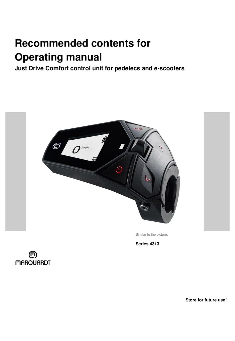 Marquardt Just Drive Comfort 4313 Series operating manual