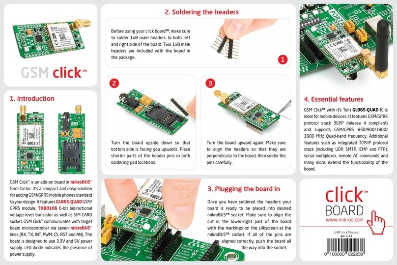 MicroElektronika GSM click User manual