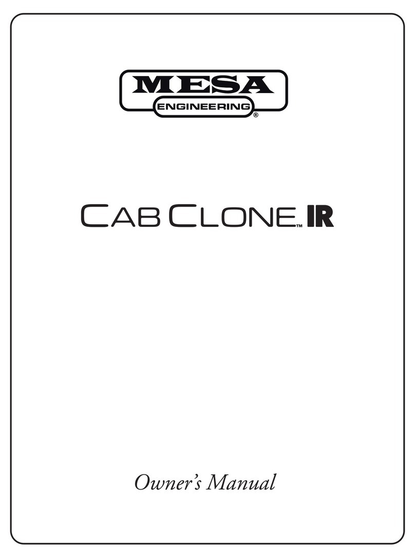 MESA ENGINEERING CabClone IR owner's manual