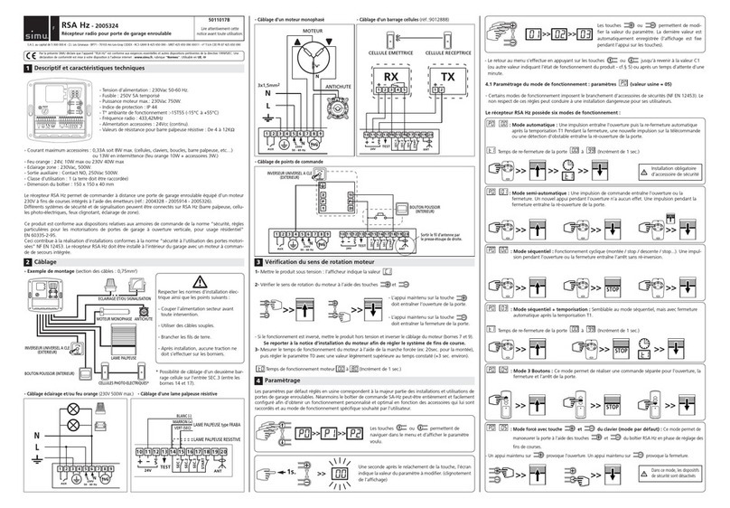 Simu RSA Hz-2005324 User manual