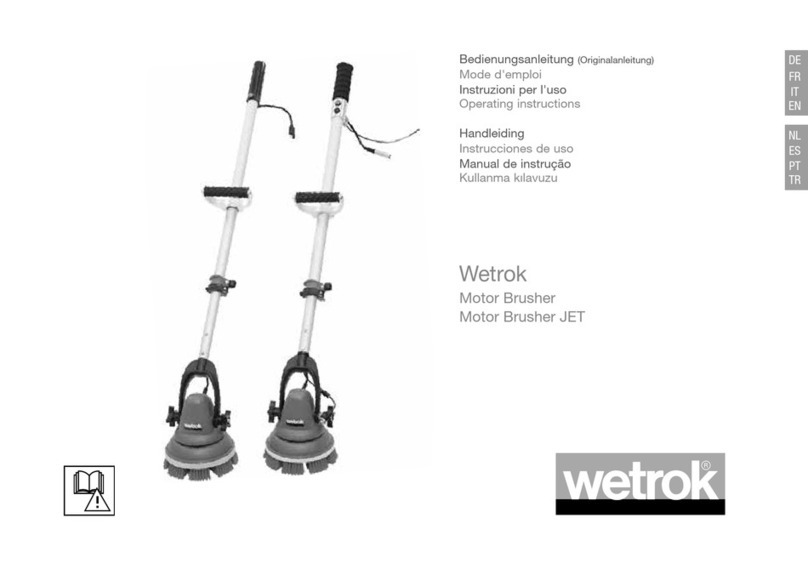Wetrok Motor Brusher JET operating instructions