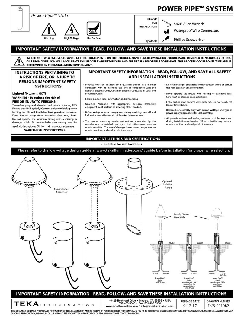 TEKA ILLUMINATION PP 204 Installation instructions & owner's manual TEKA ILLUMINATION PP 204 Installation instructions & owner's manual