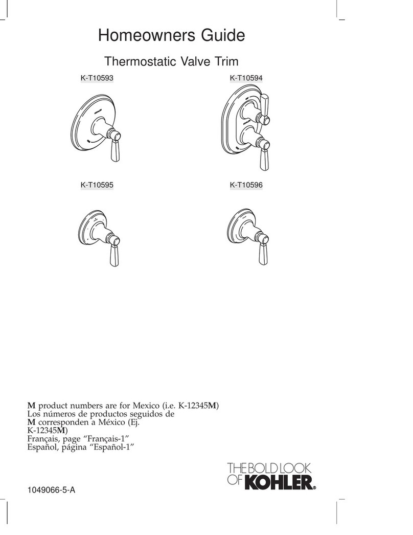 Kohler K-T10594 Assembly instructions