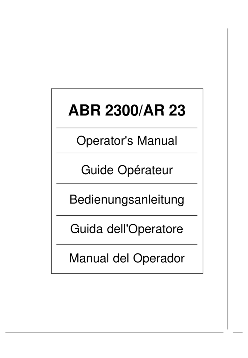 Bell and Howell ABR2300/AR23 Operator's manual