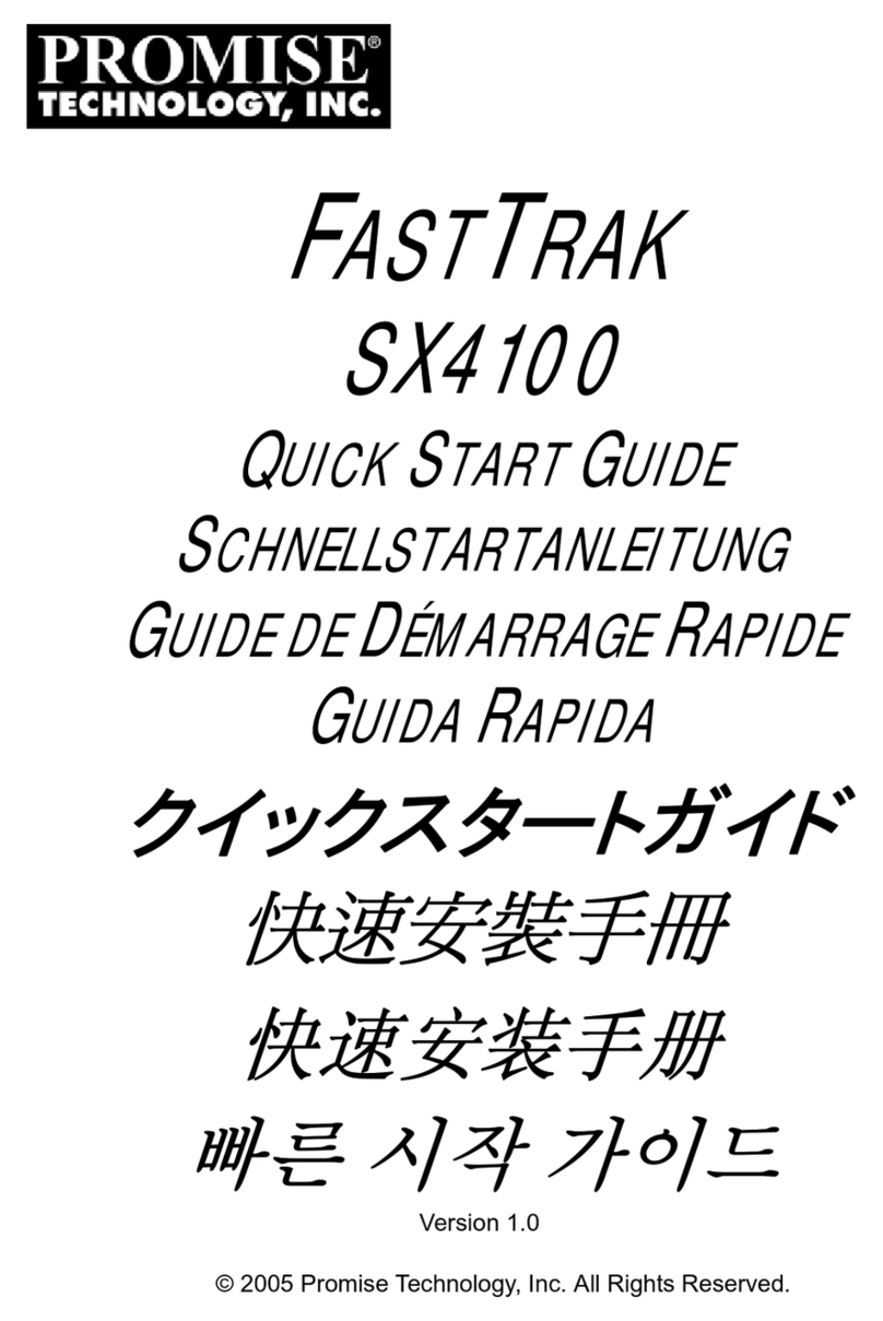 Promise FastTrak SX4100 User manual