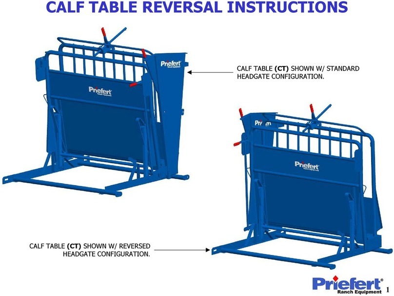 Priefert Calf Table User manual