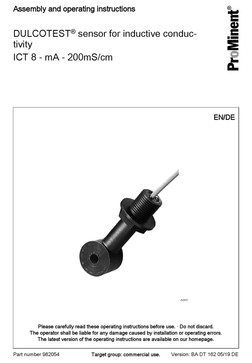 ProMinent DULCOTEST ICT 8 User manual