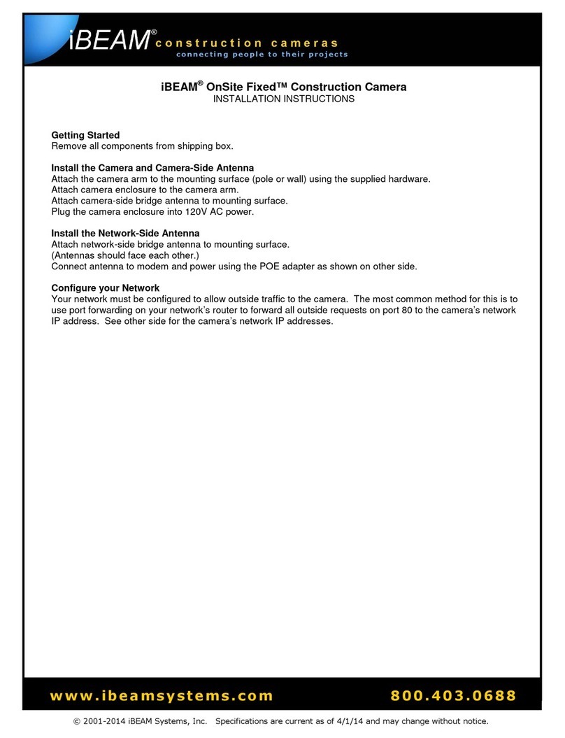 iBeam OnSite Fixed Series installation instructions