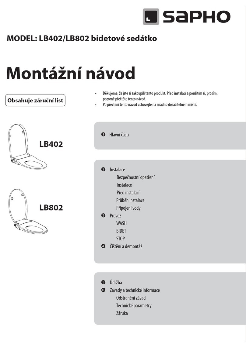 Sapho LB402 Installation and user manual