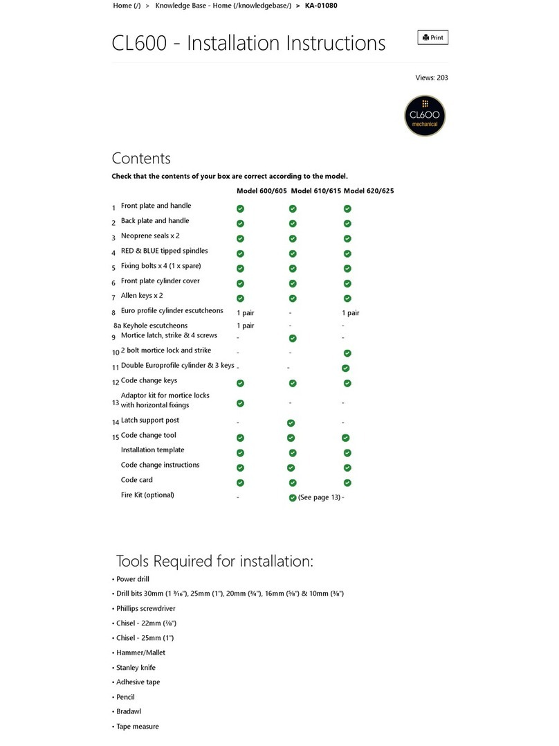SDC CL600 Series installation instructions