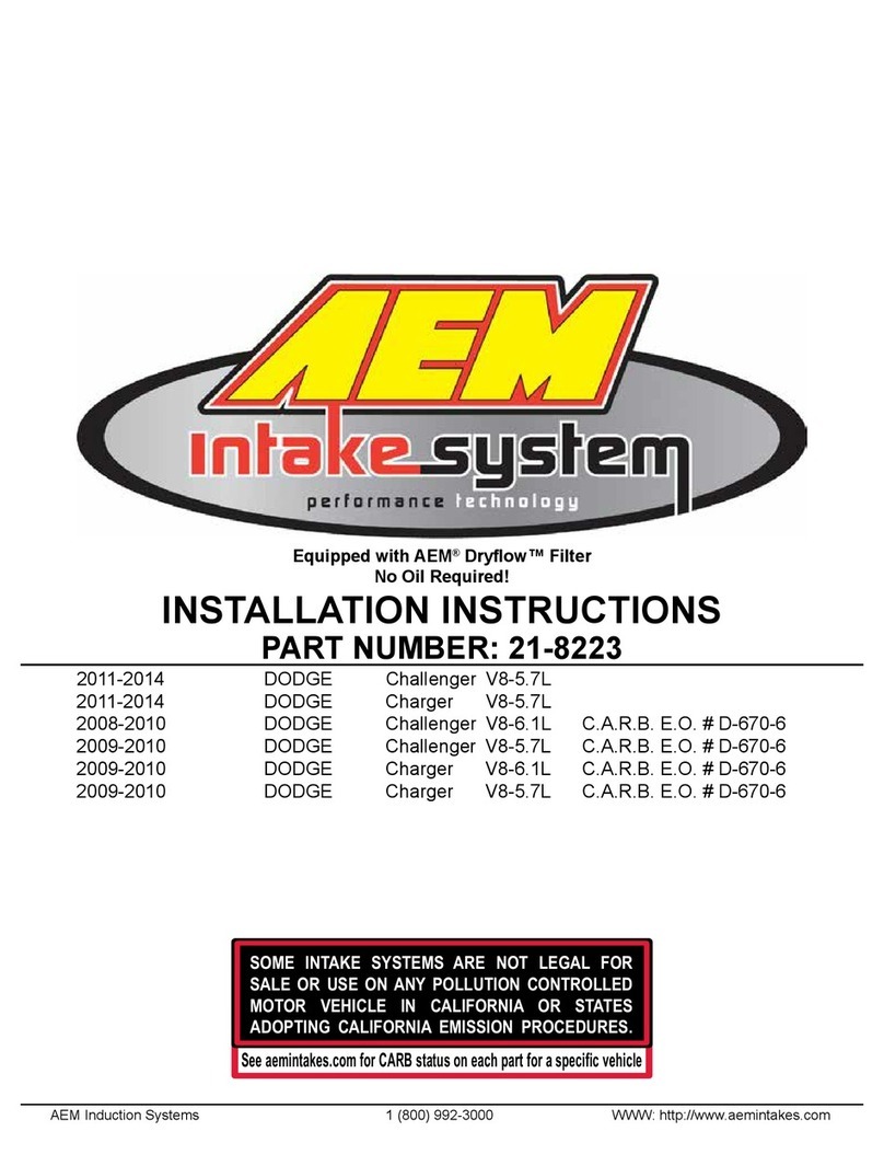 AEM 21-8223 Service manual