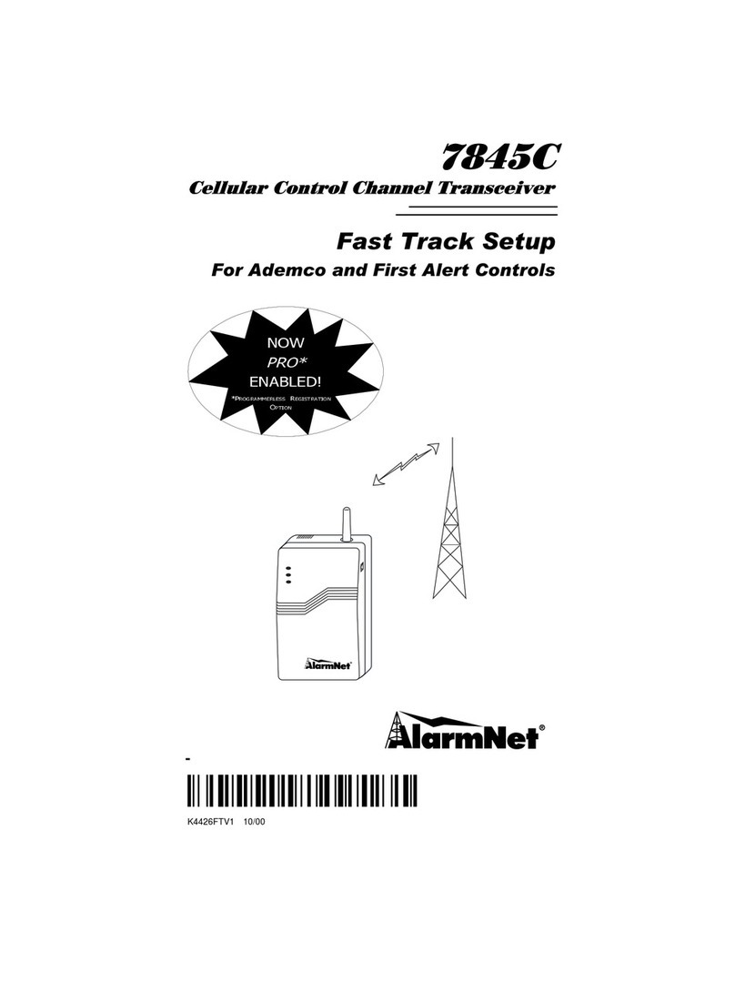 AlarmNet 7845C Fast Track Setup