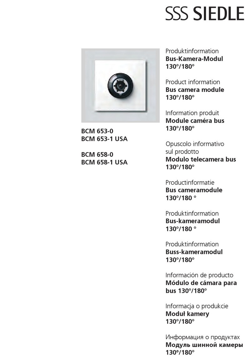 SSS Siedle BCM 653-0 User manual