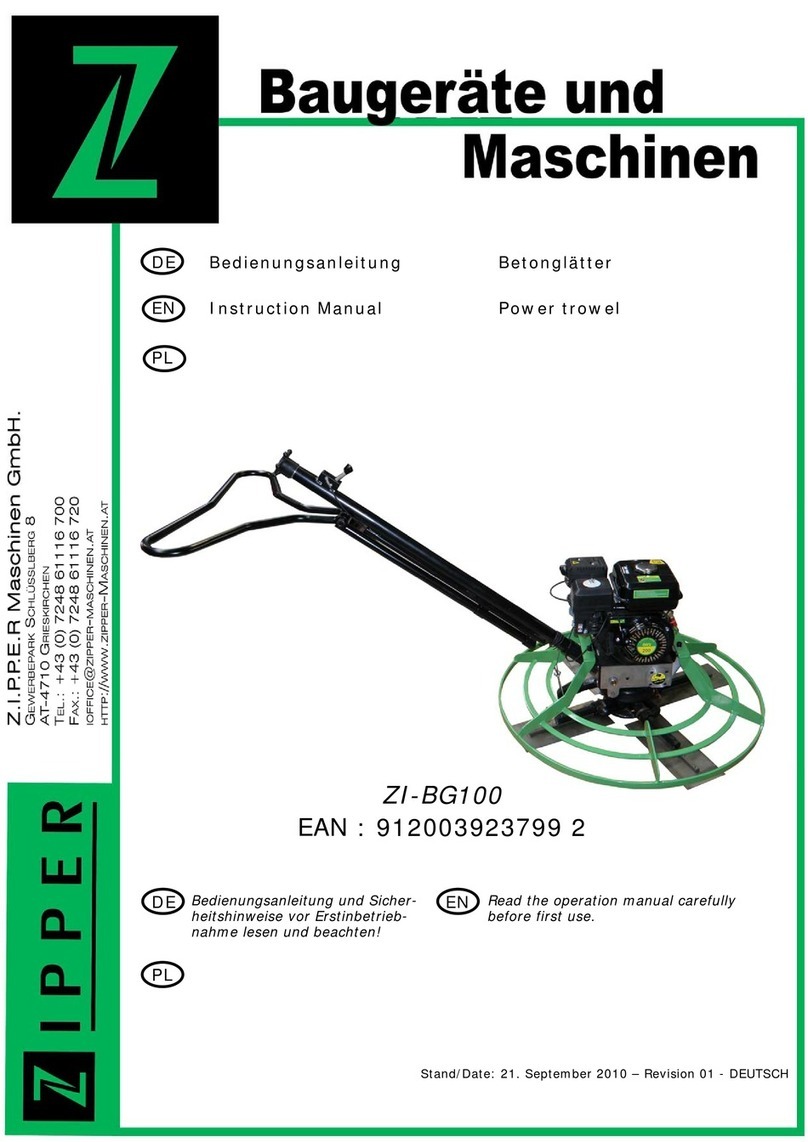 Zipper Mowers ZI-BG 100 instruction manual