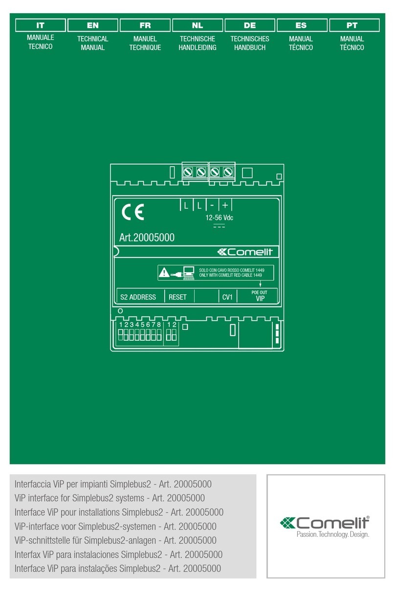 Comelit 20005000 User manual