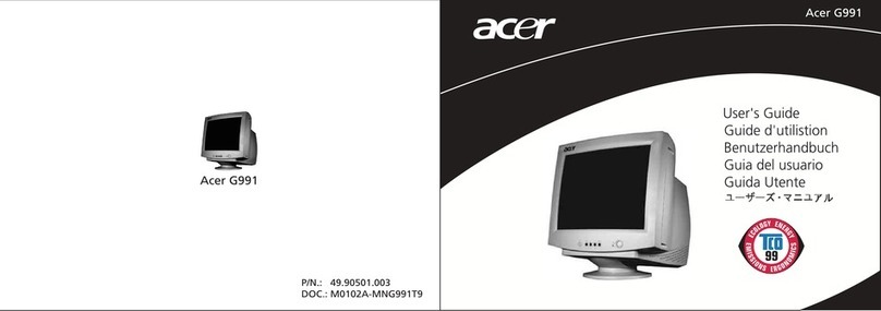 Acer G991 User manual