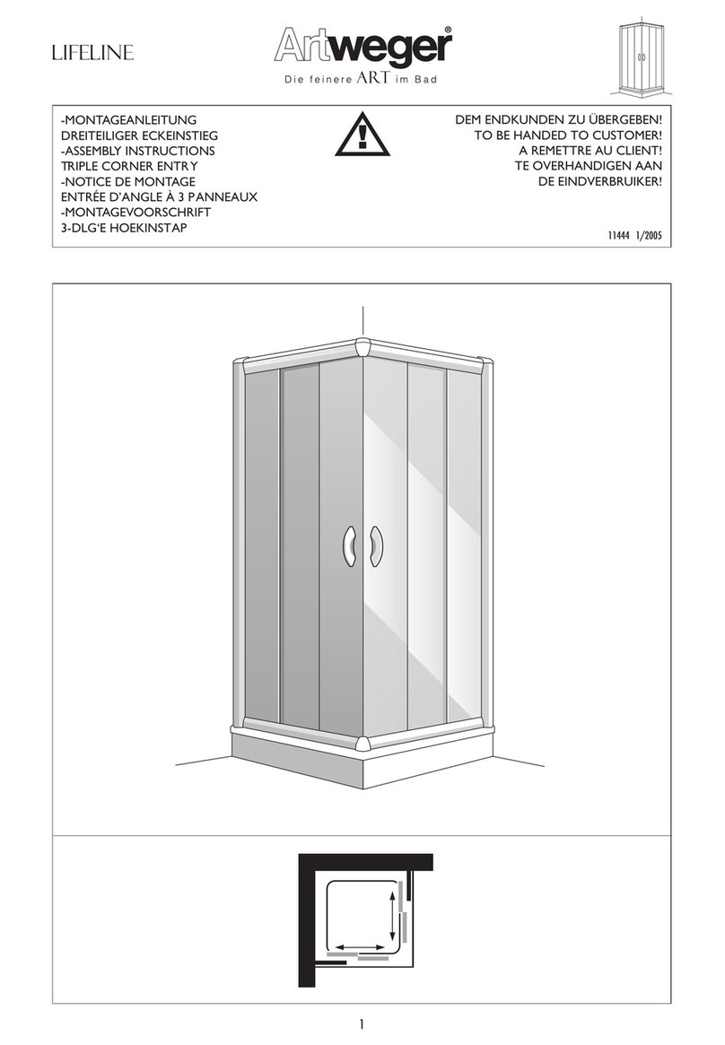Artweger LIFELINE Assembly instructions