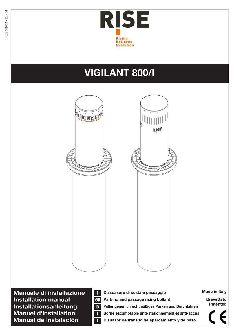 Rise VIGILANT 800/I User manual