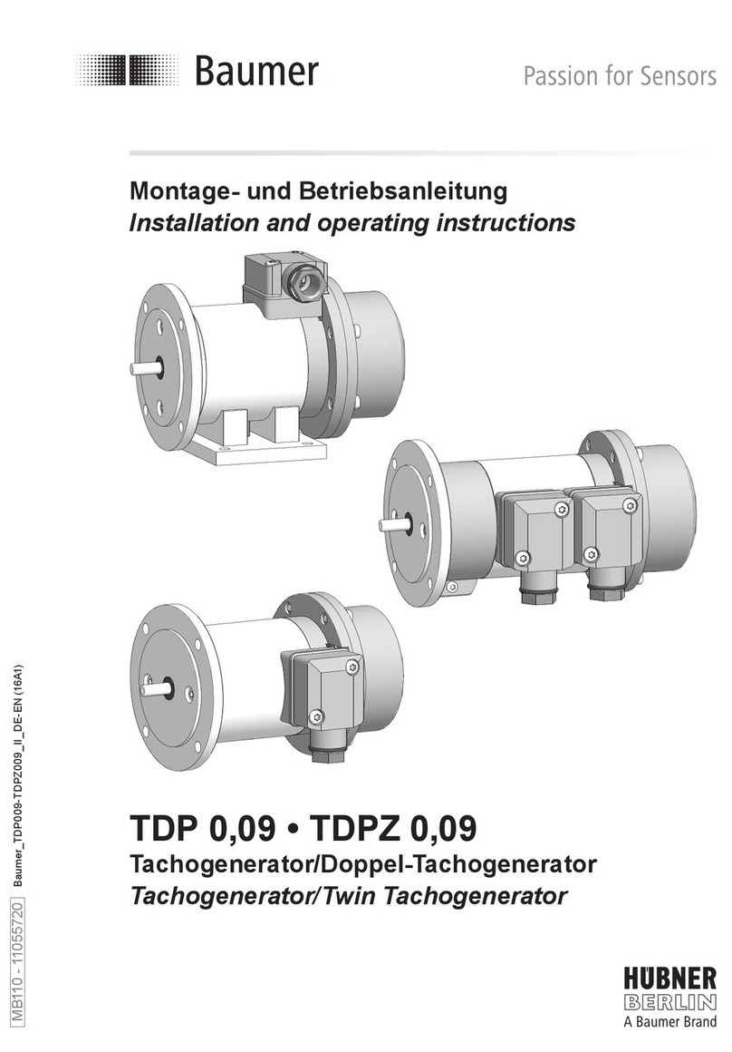 Baumer Hubner Berlin TDP 0.09 User manual
