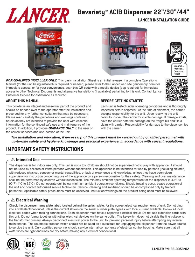 lancer Bevariety ACIB Series User manual