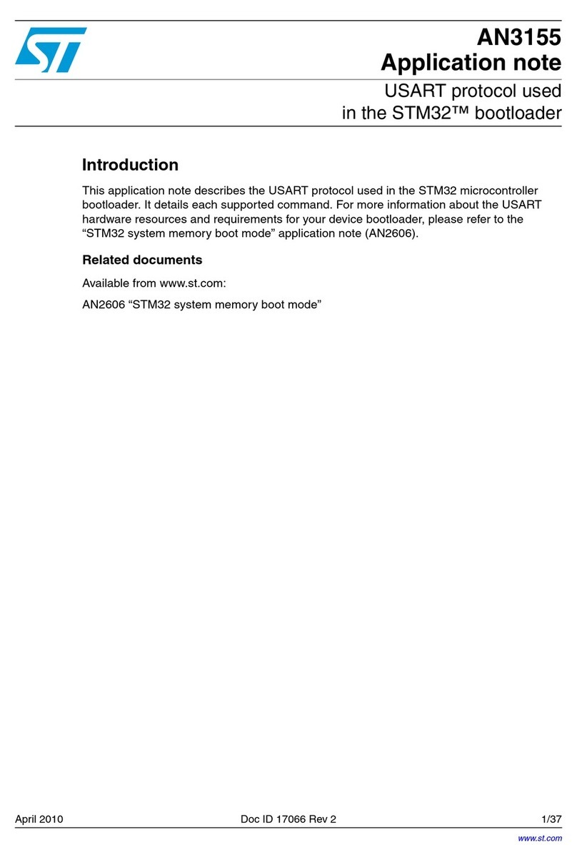 ST AN3155 Installation and operating instructions