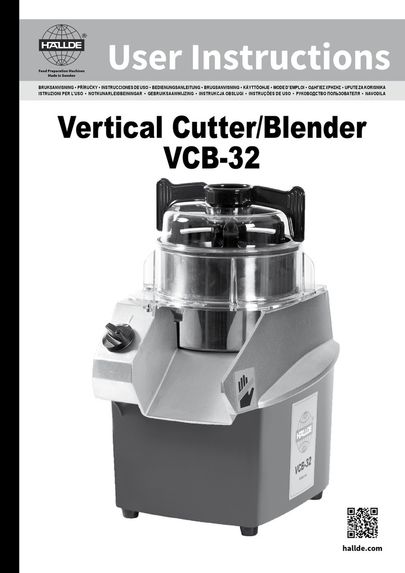 Hallde VCB-32 User instructions