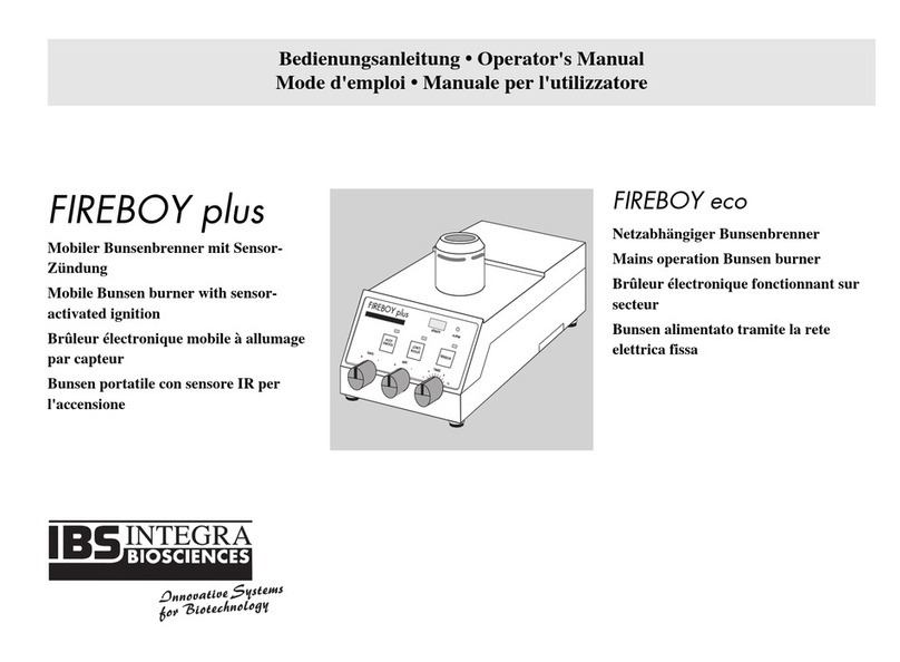 INTEGRA Biosciences FIREBOY plus Operator's manual