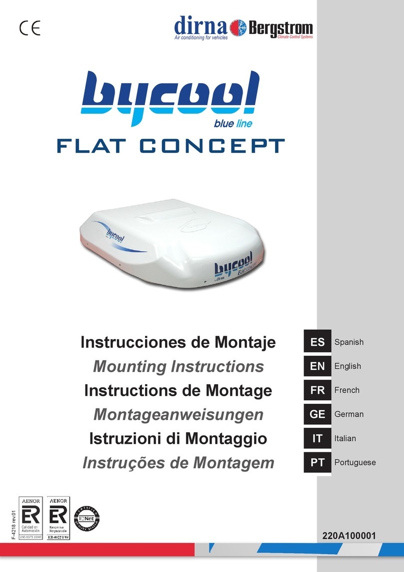 dirna Bergstrom Bycool Flat Concept Mounting instructions