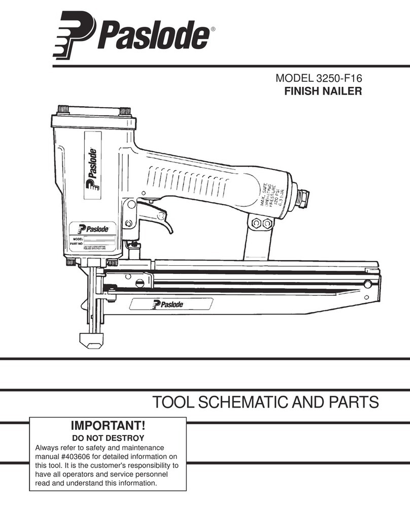 Paslode 3250-F16 Quick start guide