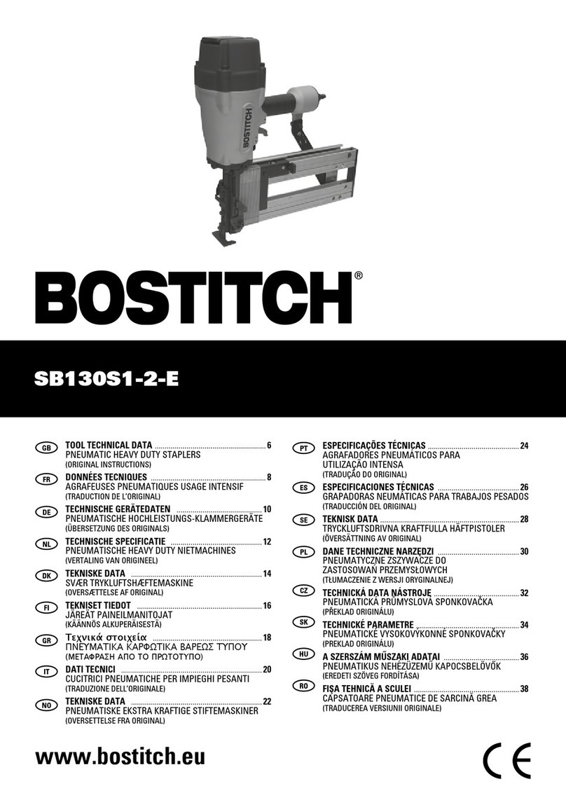 Bostitch SB130S1-2-E Instruction manual