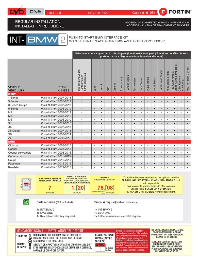 Fortin EVO ONE Installation and operating instructions