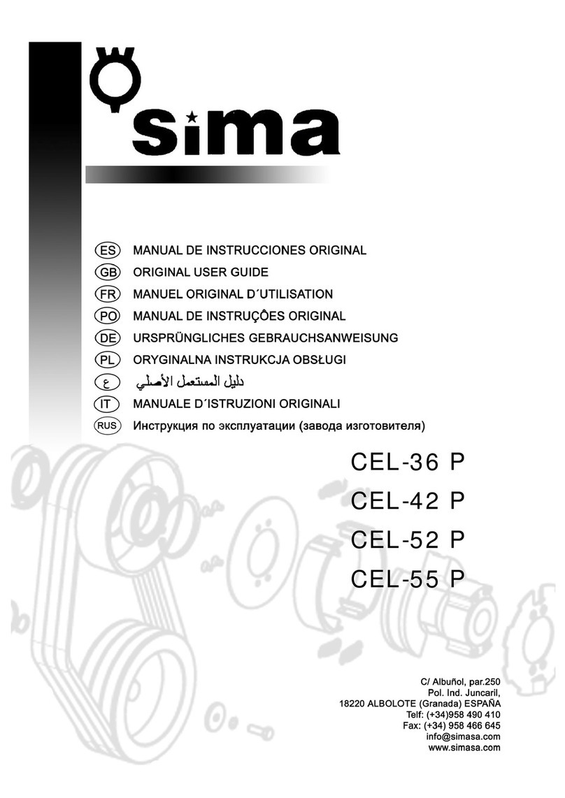 Sima CEL-36 P User manual