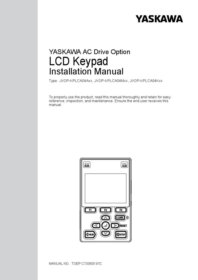 YASKAWA JVOP-KPLCA04A Series User manual