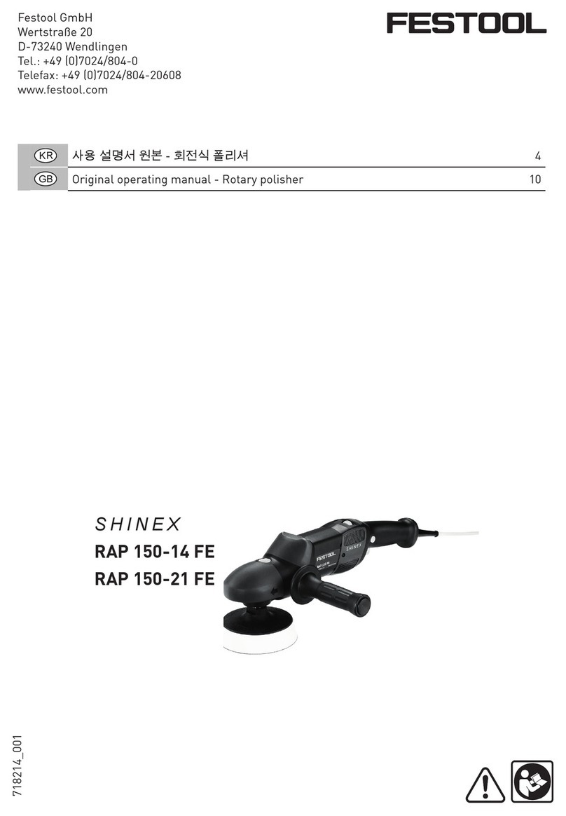 Festool SHINEX RAP 150-14 FE Original operating manual