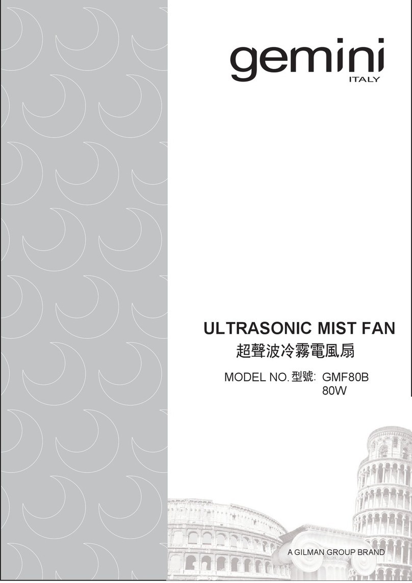 Gemini GMF80B User manual