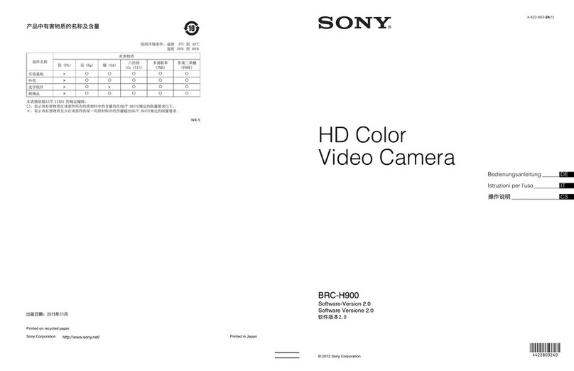 Sony BRCH900 User manual
