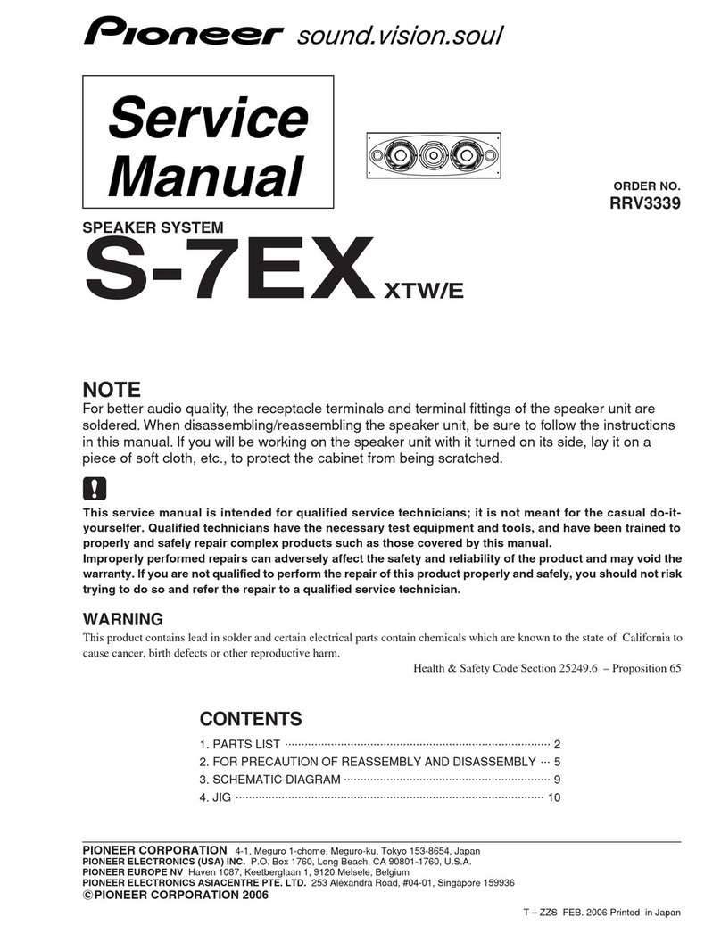 Pioneer S-7EX XTW/E User manual