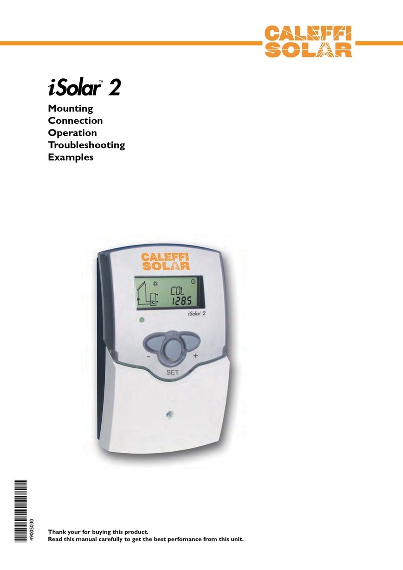 Caleffi solar iSolar 2 User manual