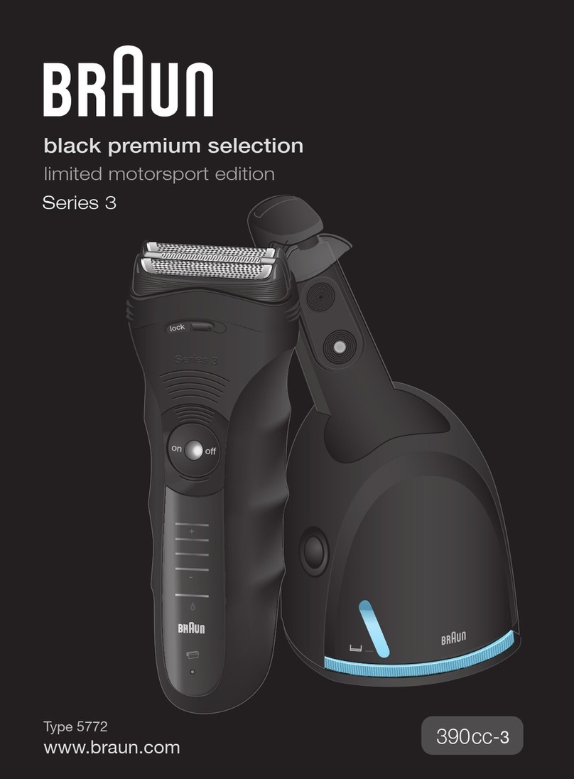 Braun SERIES 3 390CC-3 User manual Braun SERIES 3 390CC-3 User manual