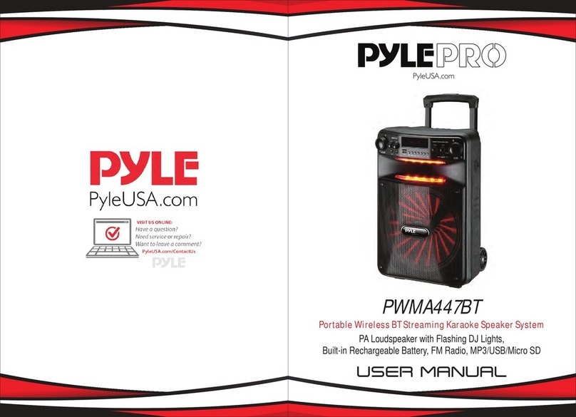 Pyle PWMA447BT User manual