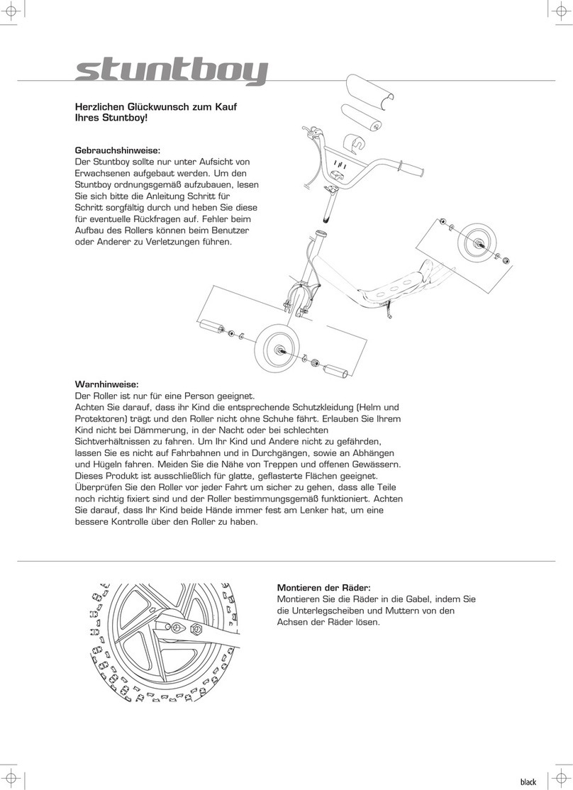 Hudora Stuntboy Series User manual