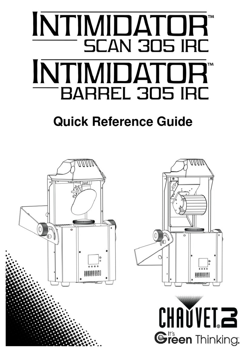 Chauvet INTIMIDATDR SCAN 305 IRC Quick reference guide