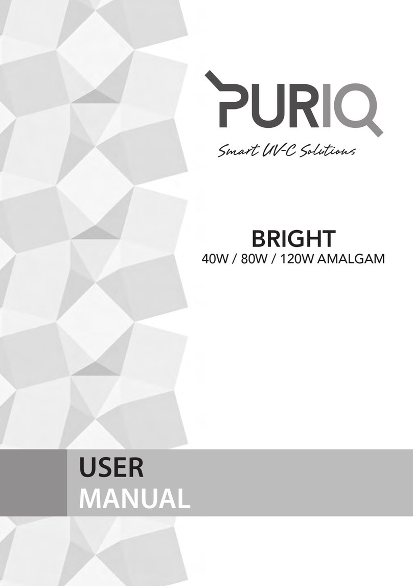 Puriq UV-C BRIGHT 40W user manual