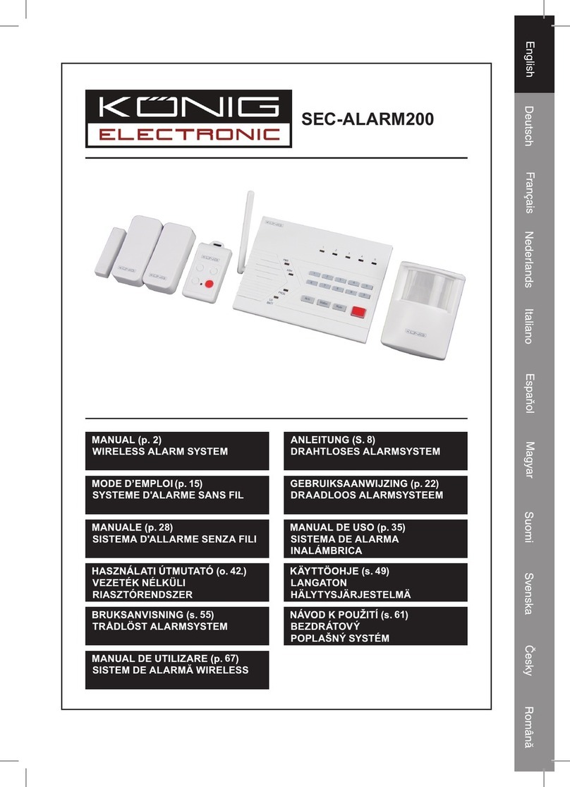 König Electronic SEC-ALARM200 manual