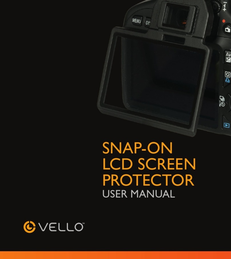 Vello Snap-on LCD Screen Protector User manual