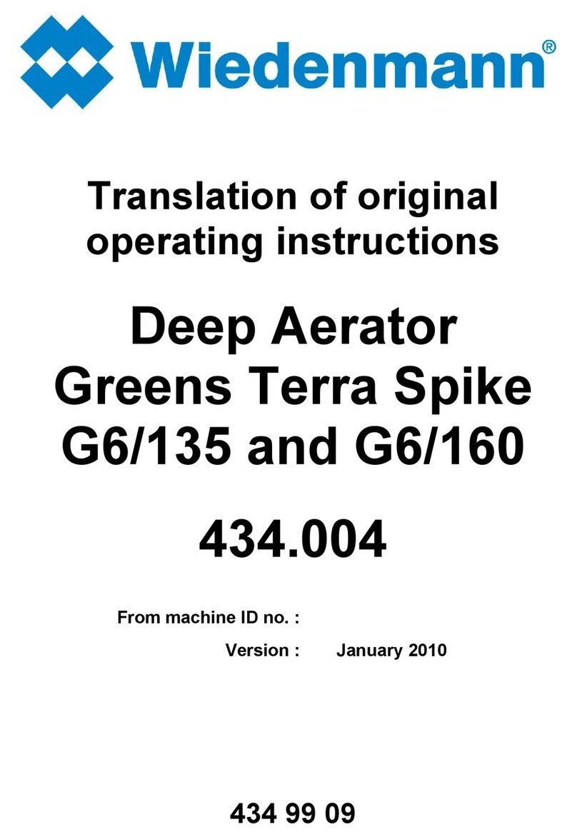 Wiedenmann Greens Terra Spike G6/160 Translation of original operating instructions Wiedenmann Greens Terra Spike G6/160 Translation of original operating instructions
