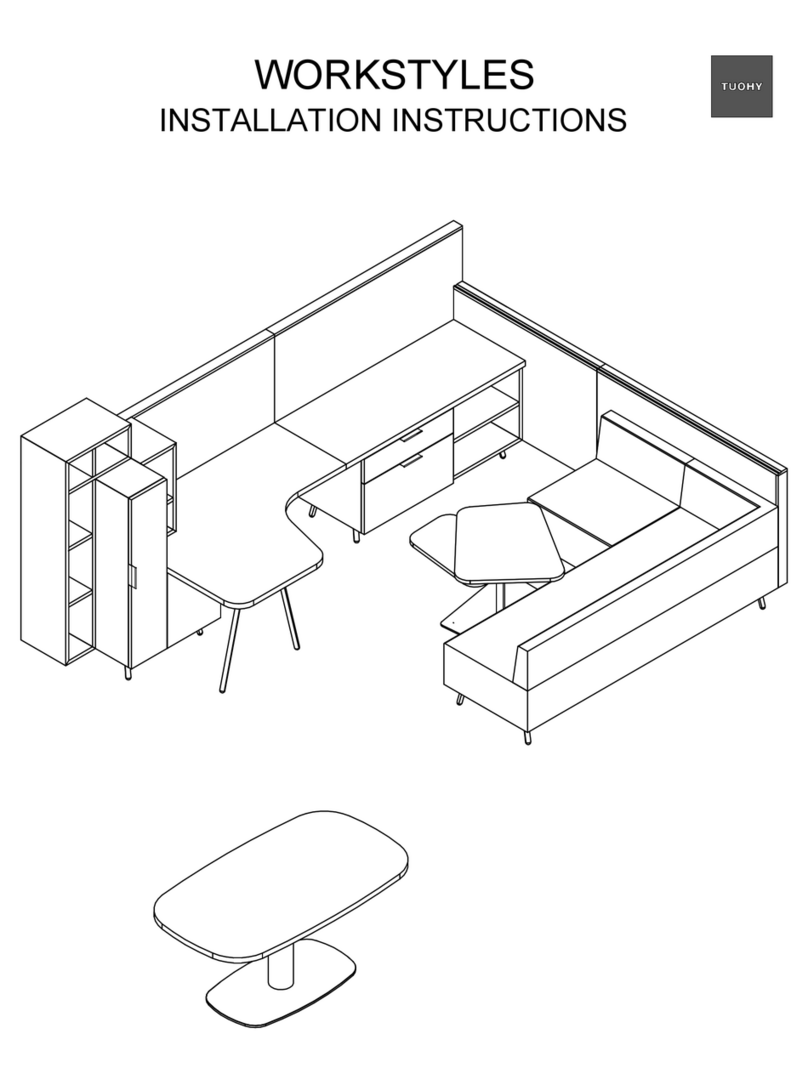 Tuohy WORKSTYLES Series installation instructions