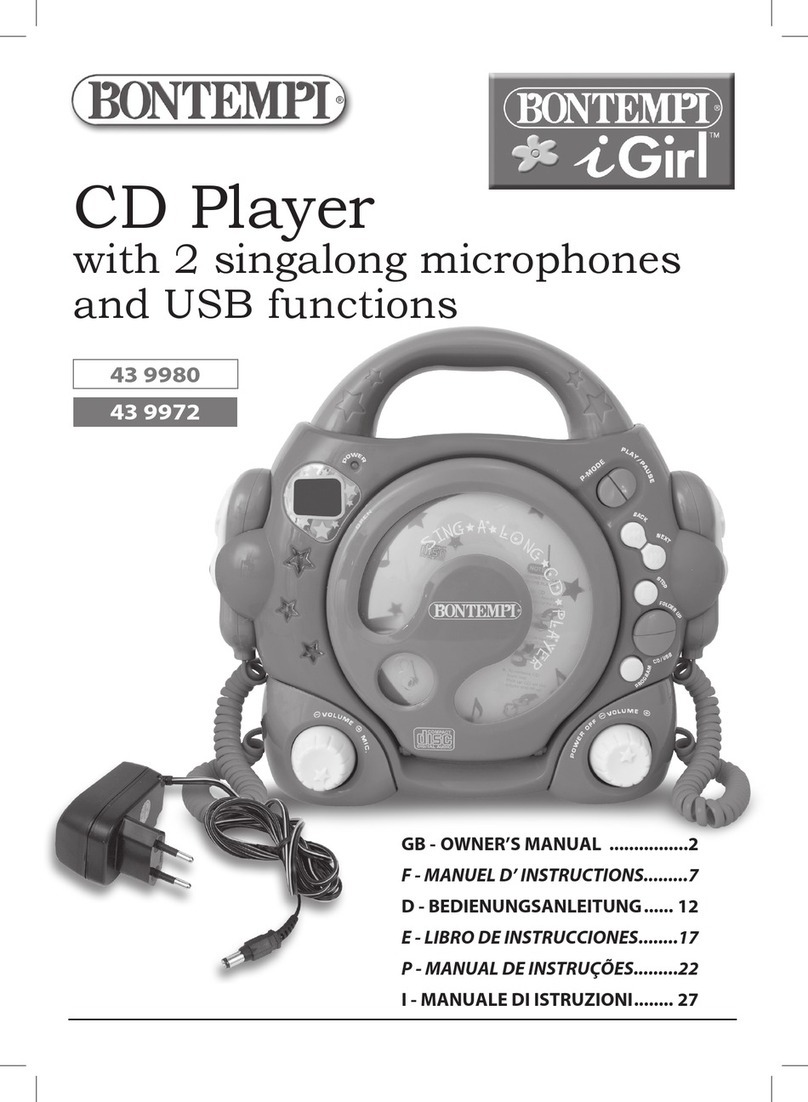 Bontempi 43 9980 owner's manual