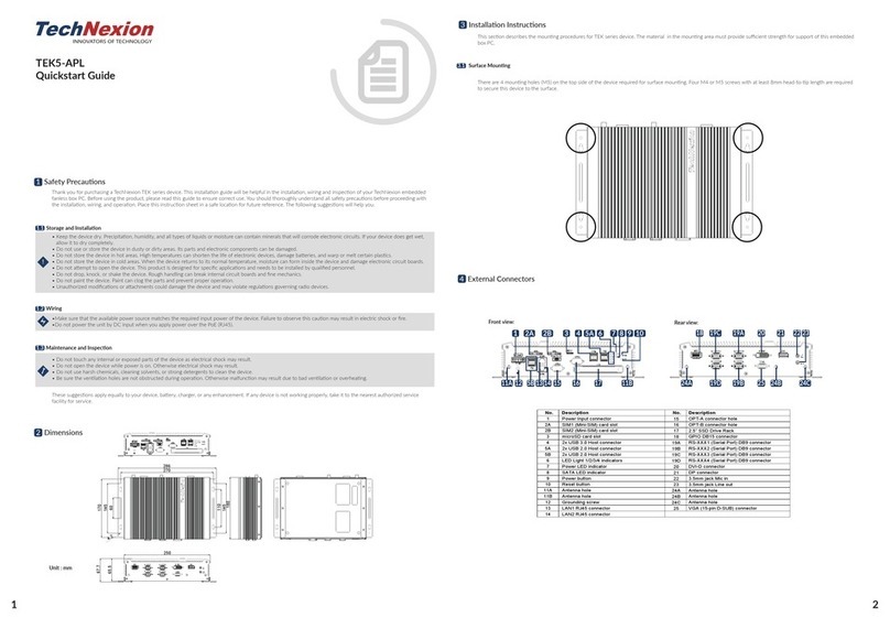 TechNexion TEK5-APL User manual