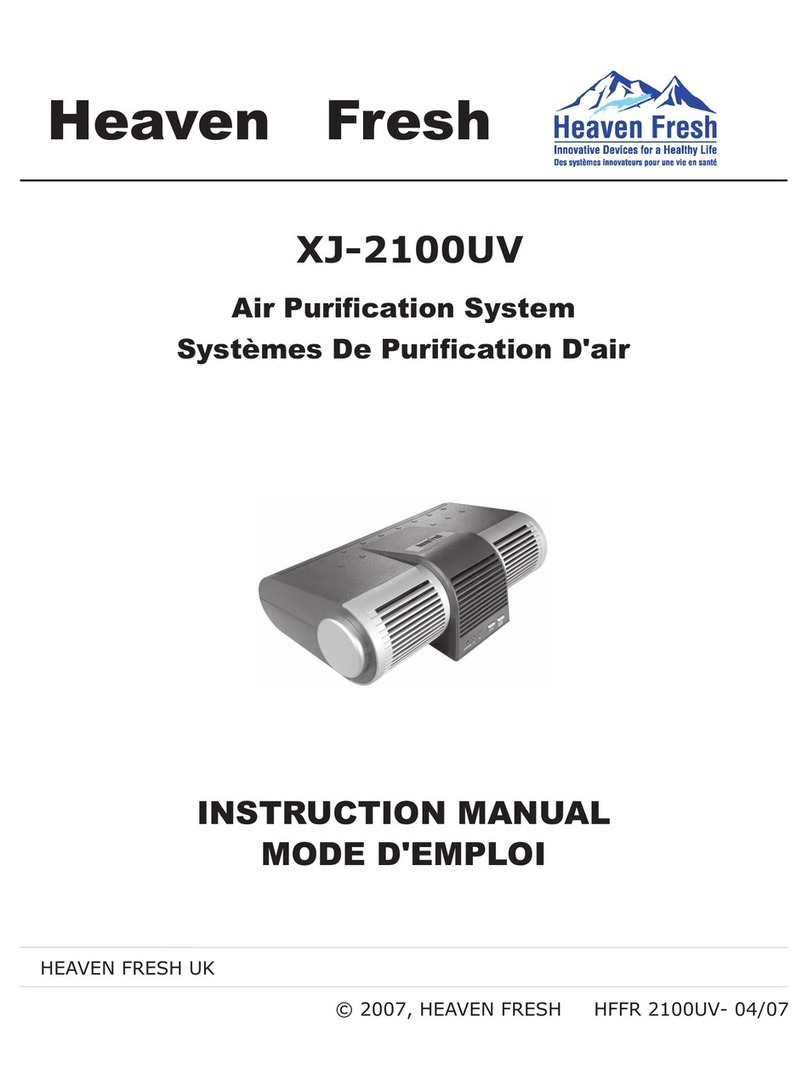 Heaven Fresh XJ-2100UV instruction manual